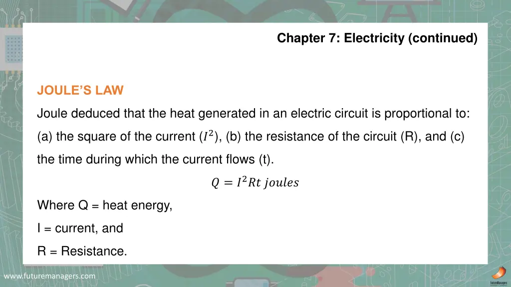 chapter 7 electricity continued 1