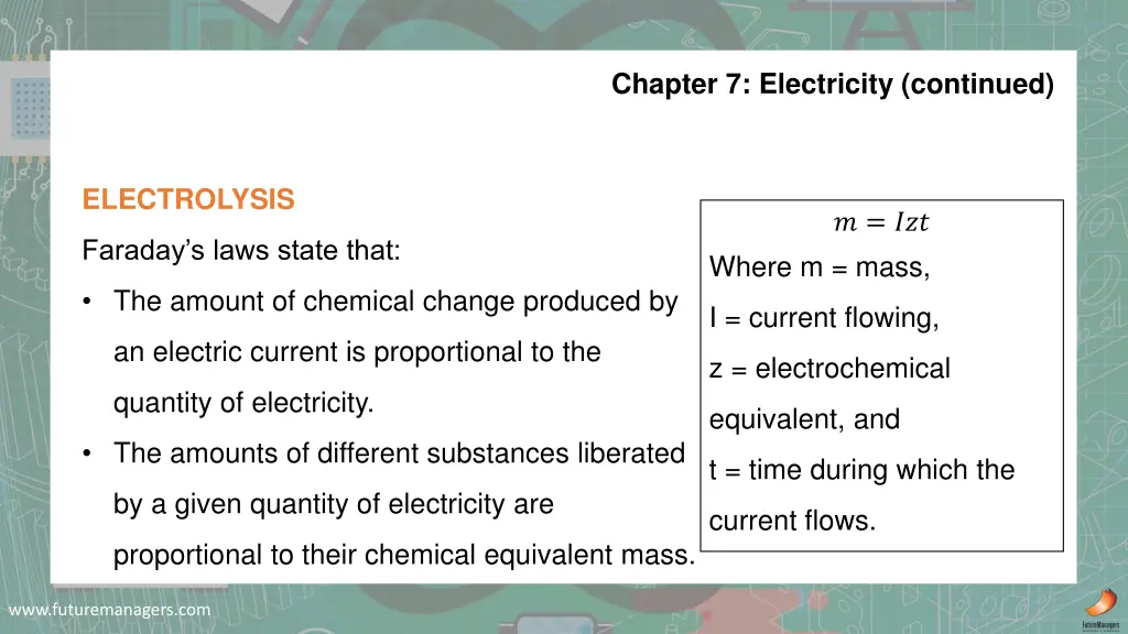 chapter 7 electricity continued