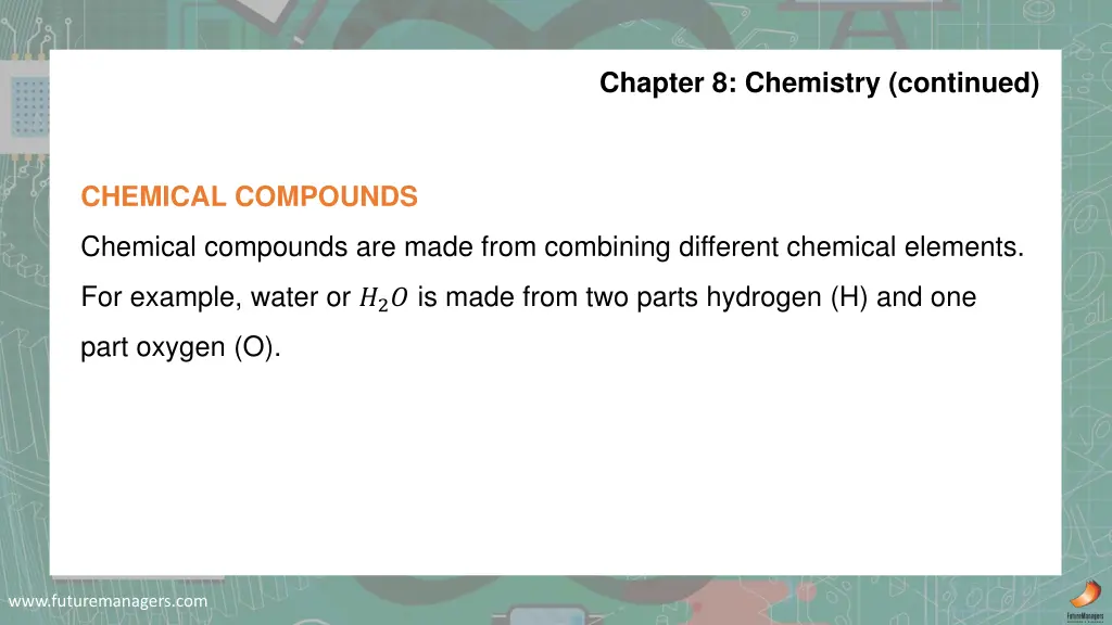 chapter 8 chemistry continued 2