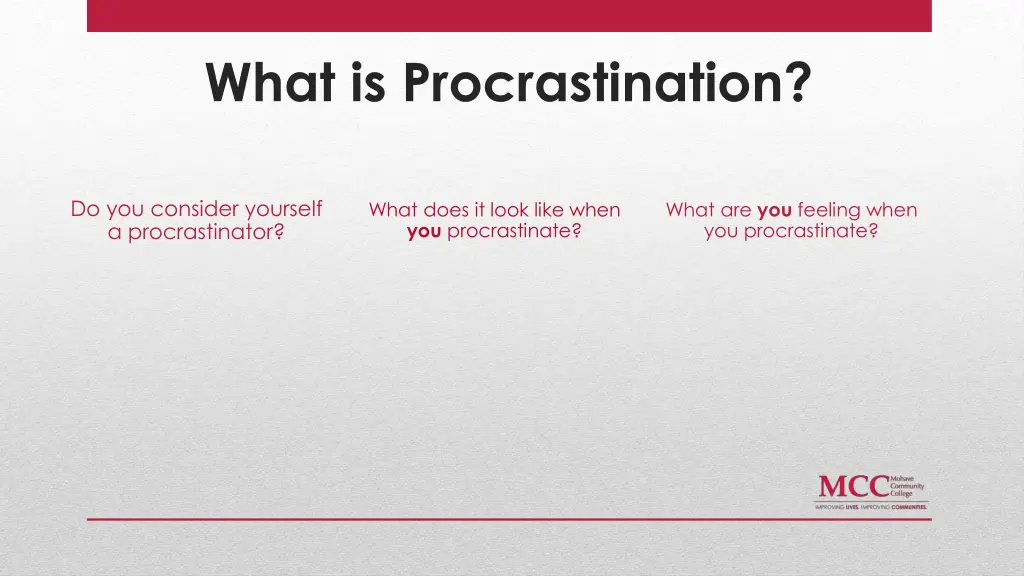 what is procrastination