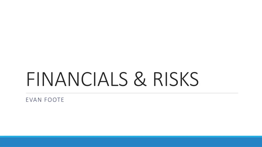 financials risks