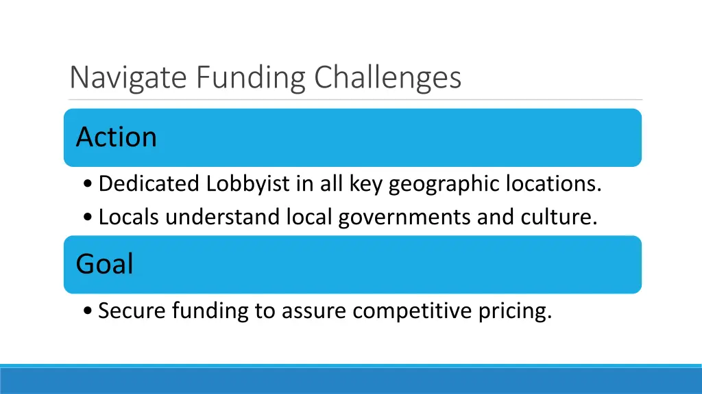 navigate funding challenges