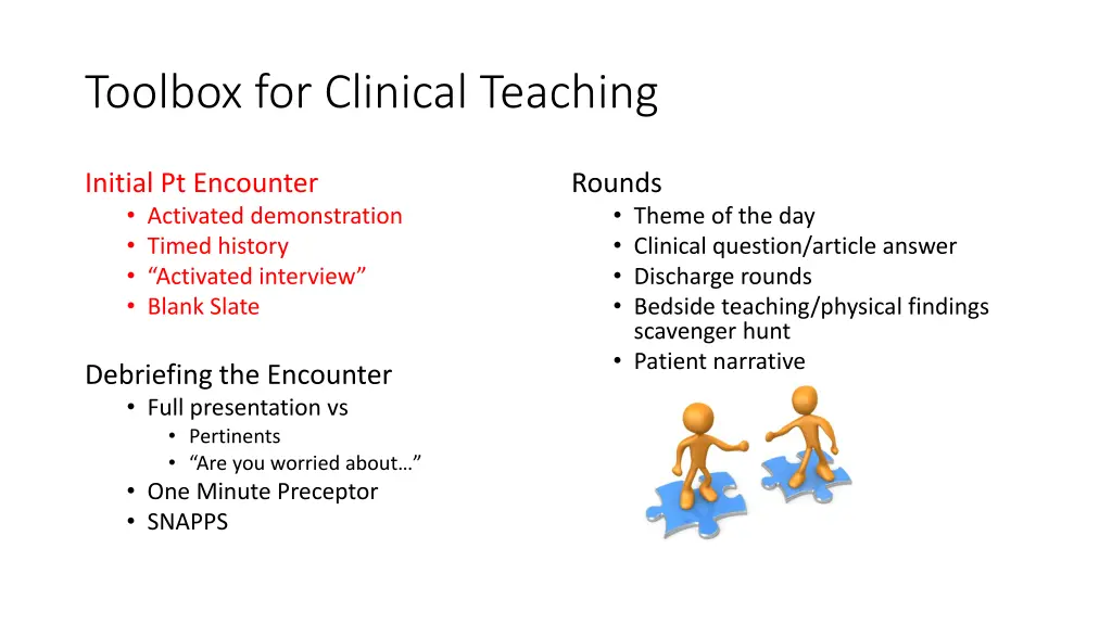 toolbox for clinical teaching 1