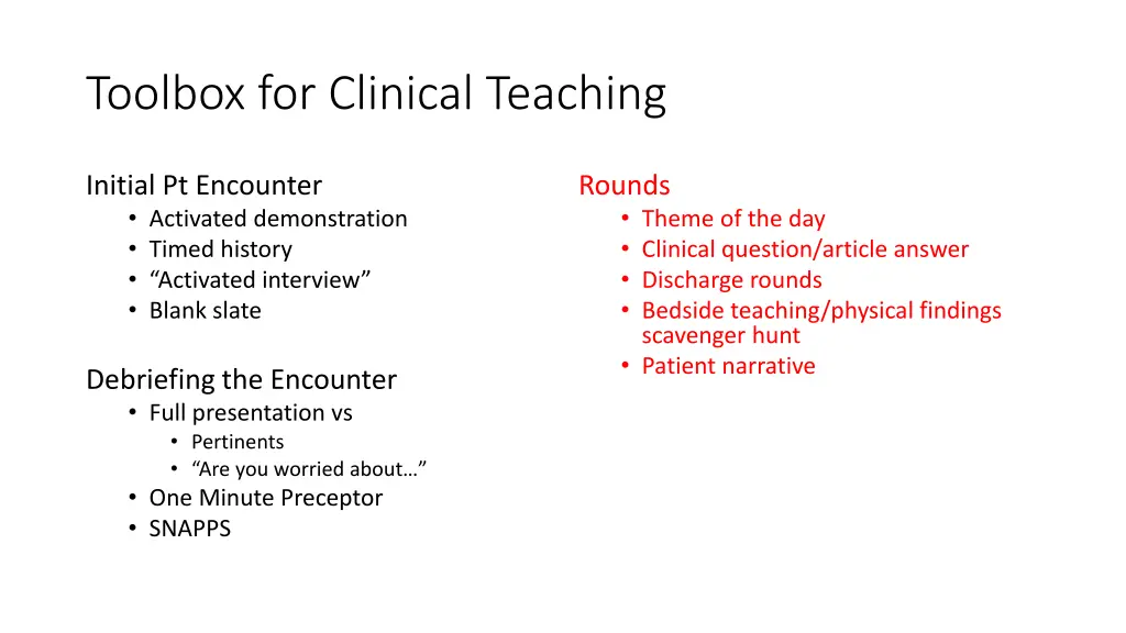 toolbox for clinical teaching 3