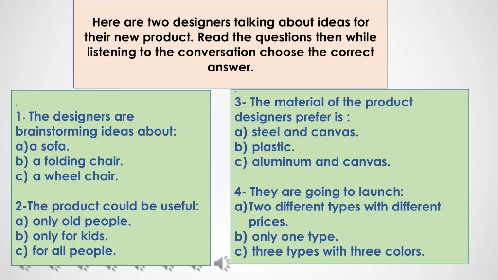 here are two designers talking about ideas