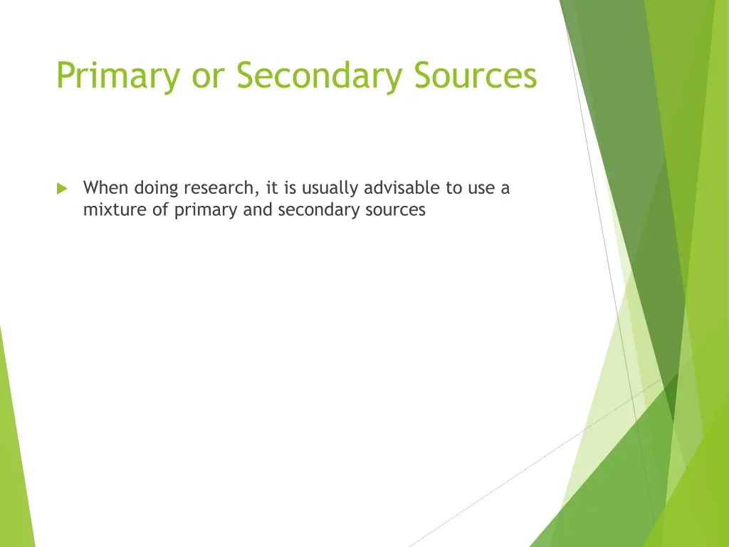 primary or secondary sources