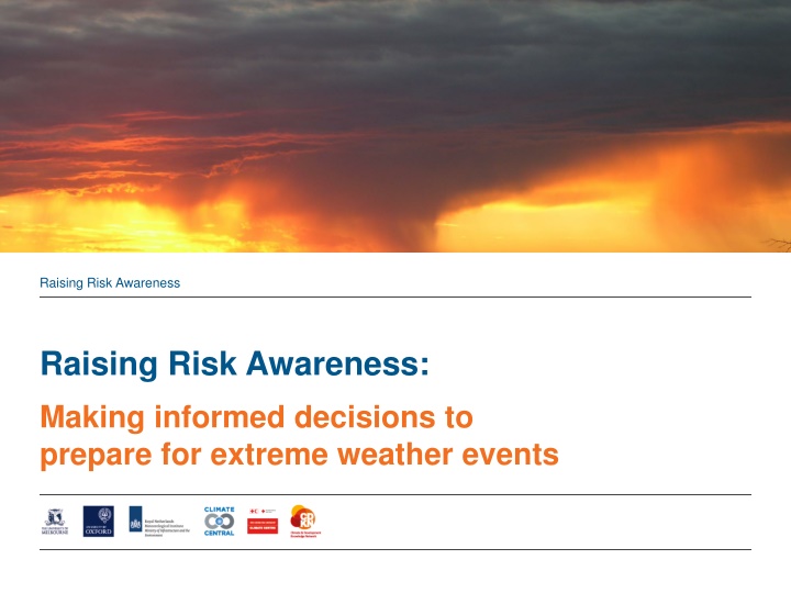 raising risk awareness