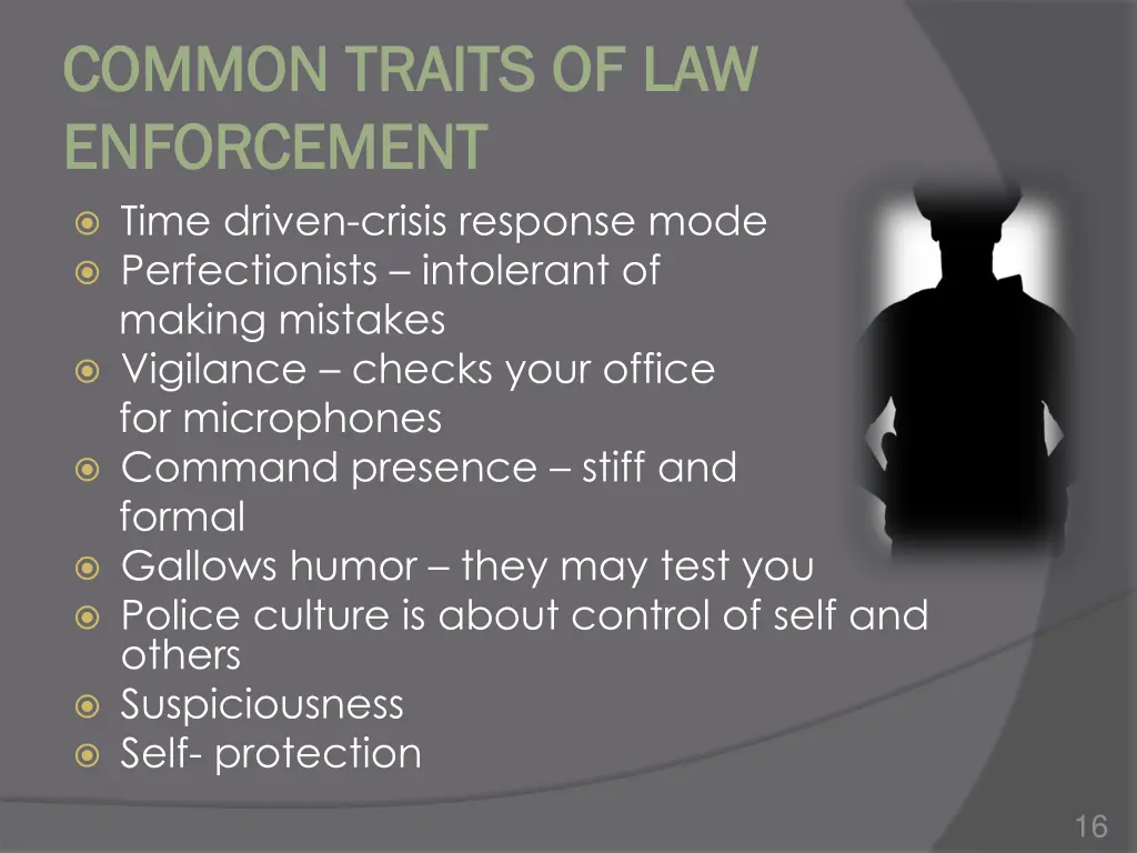 common traits of law common traits