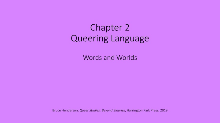 chapter 2 queering language