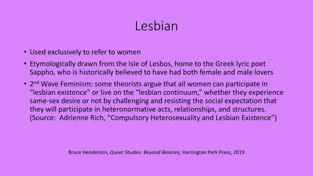 lesbian