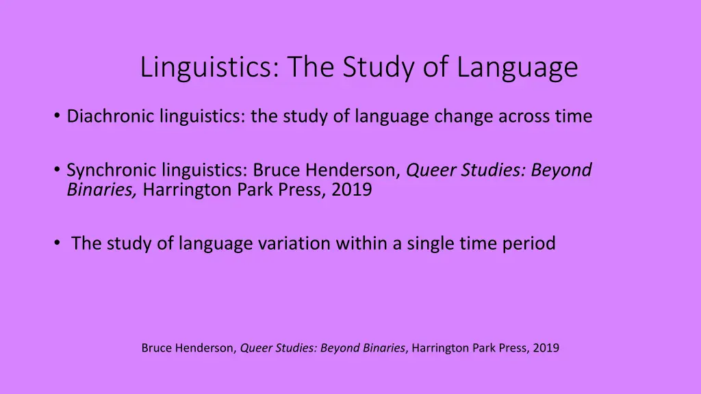 linguistics the study of language