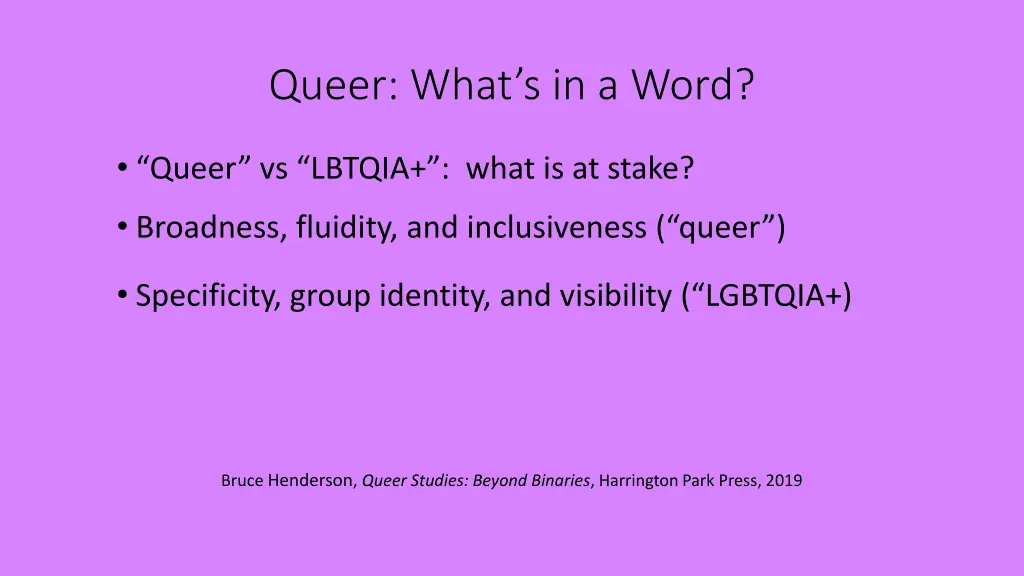 queer what s in a word