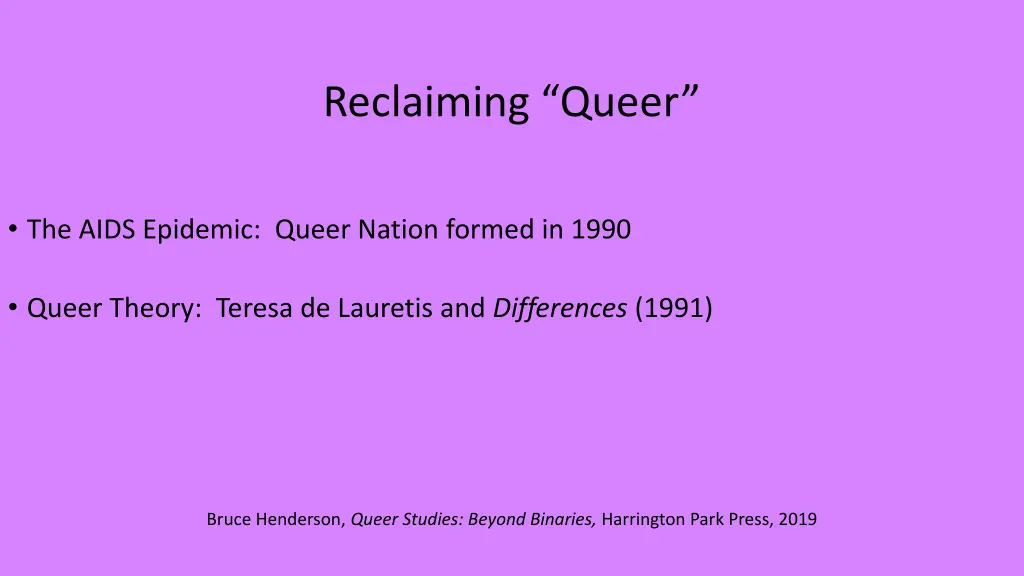 reclaiming queer