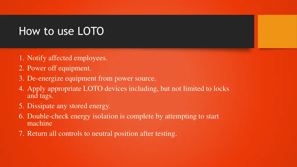 how to use loto