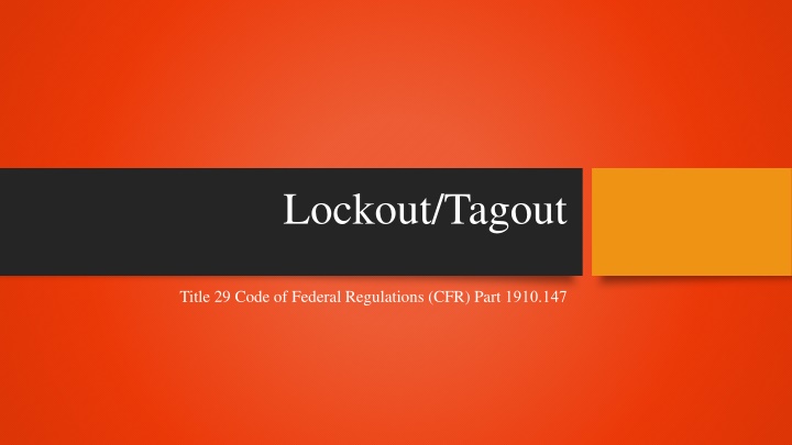 lockout tagout