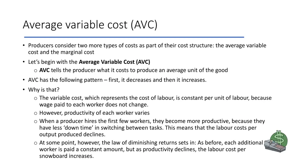 average variable cost avc