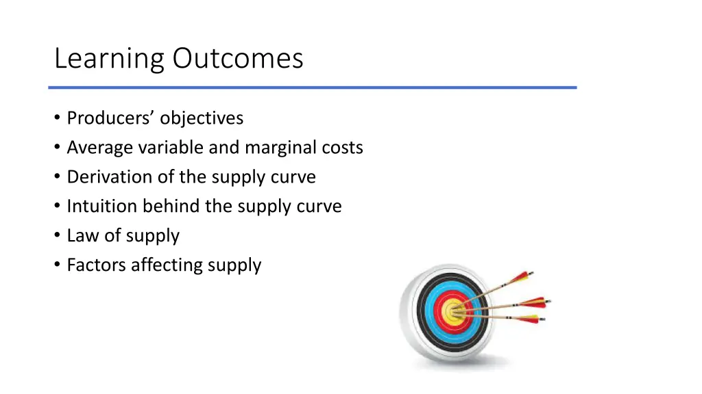 learning outcomes