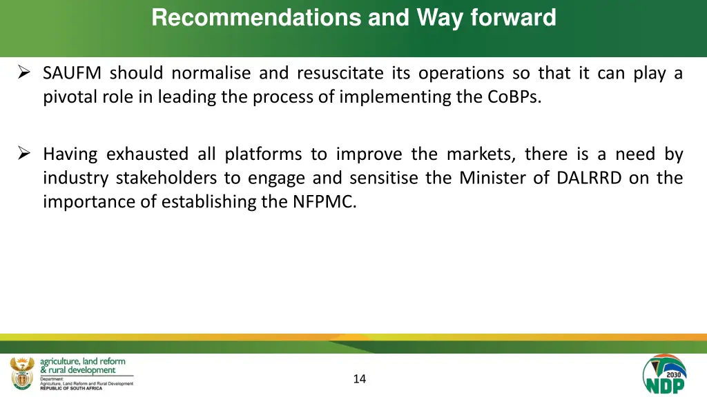 recommendations and way forward 1