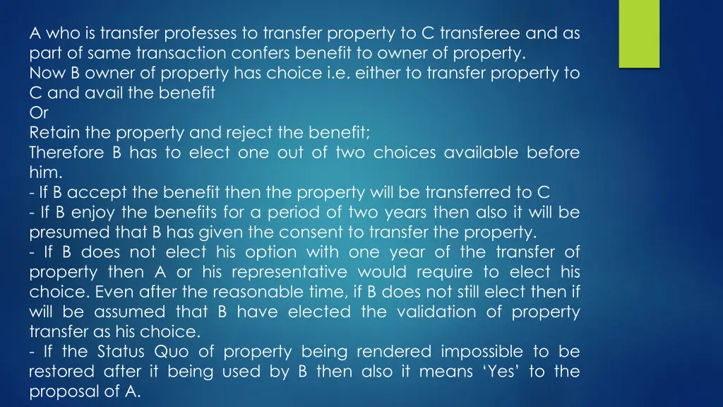 a who is transfer professes to transfer property