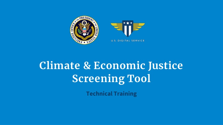 climate economic justice screening tool