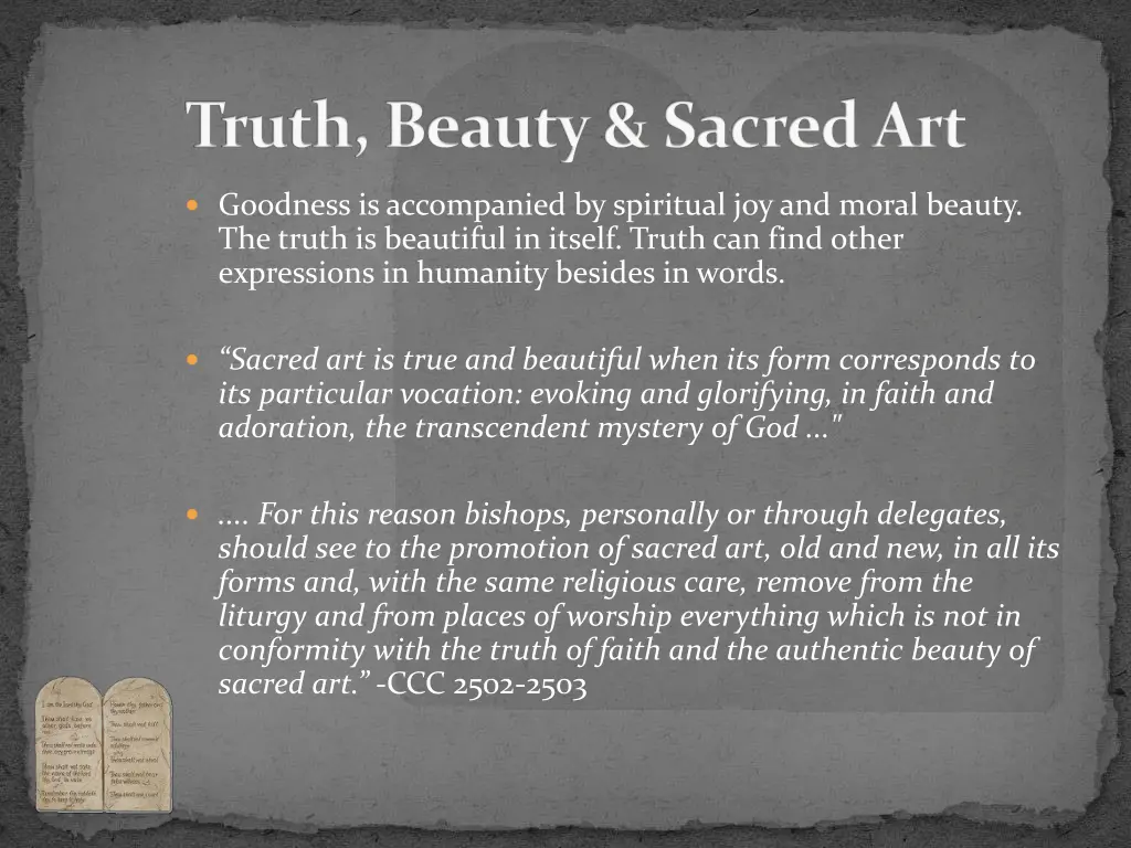 truth beauty sacred art