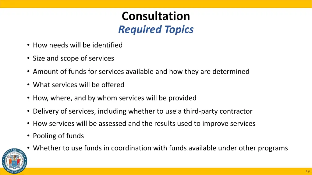 consultation required topics