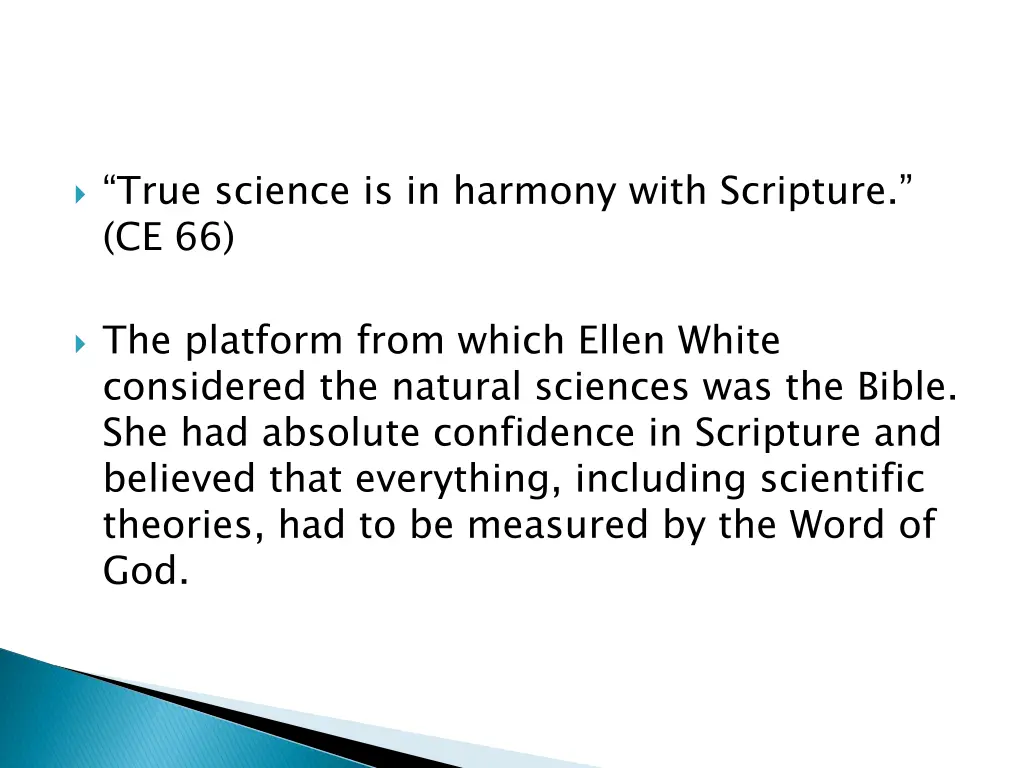 true science is in harmony with scripture ce 66