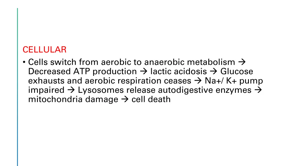 cellular cells switch from aerobic to anaerobic