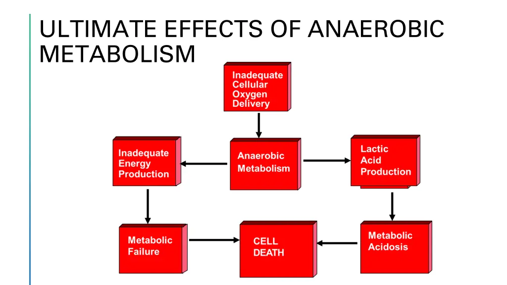 ultimate effects of anaerobic metabolism