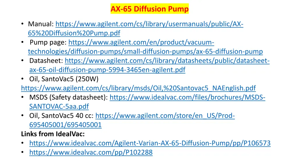 ax 65 diffusion pump 1