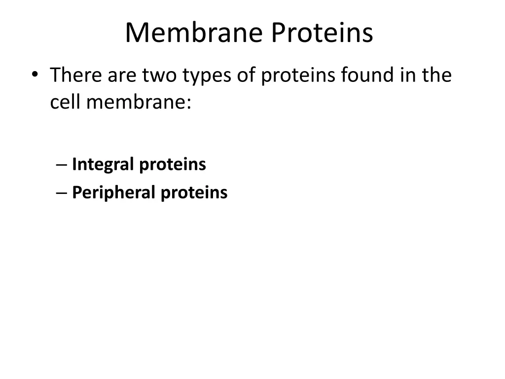 membrane proteins