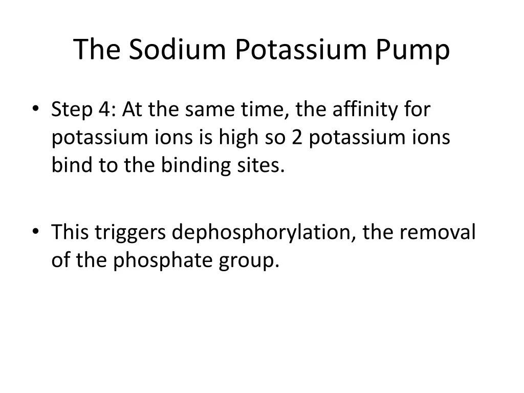 the sodium potassium pump 5