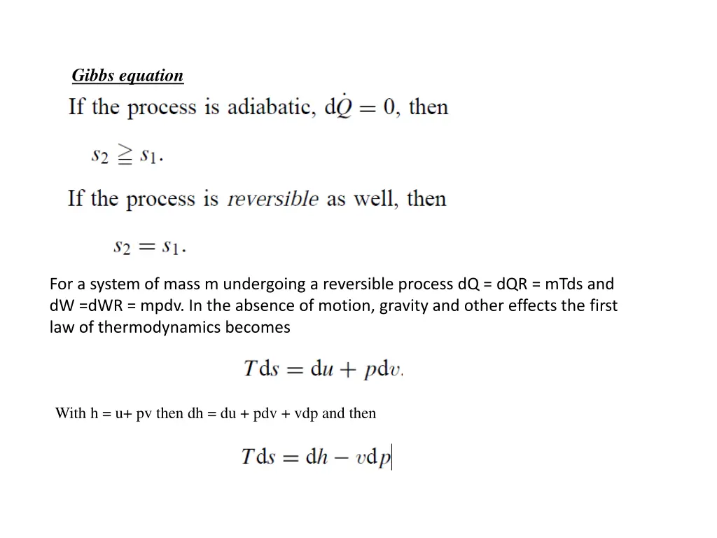 gibbs equation