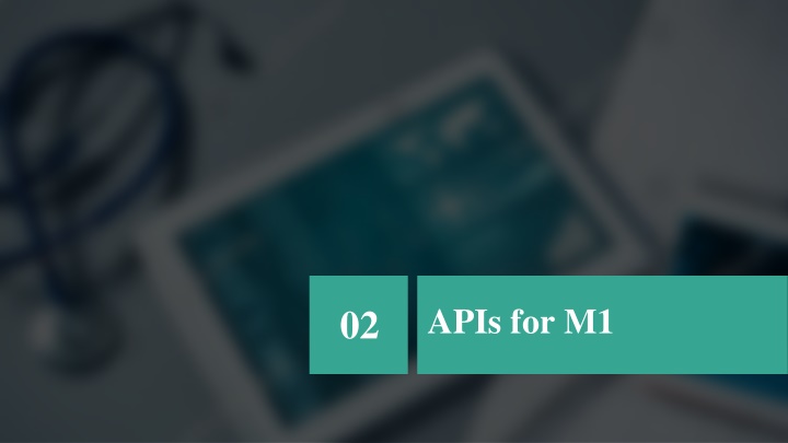 apis for m1