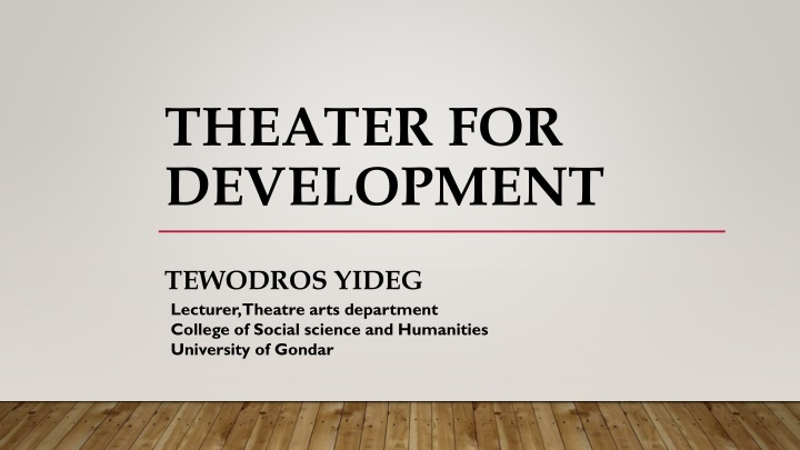 theater for development