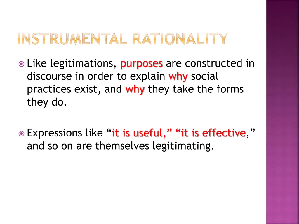 instrumental rationality