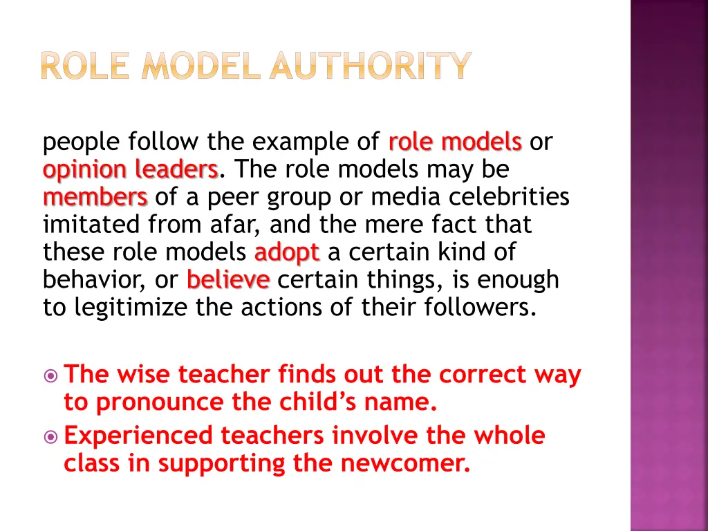 role model authority