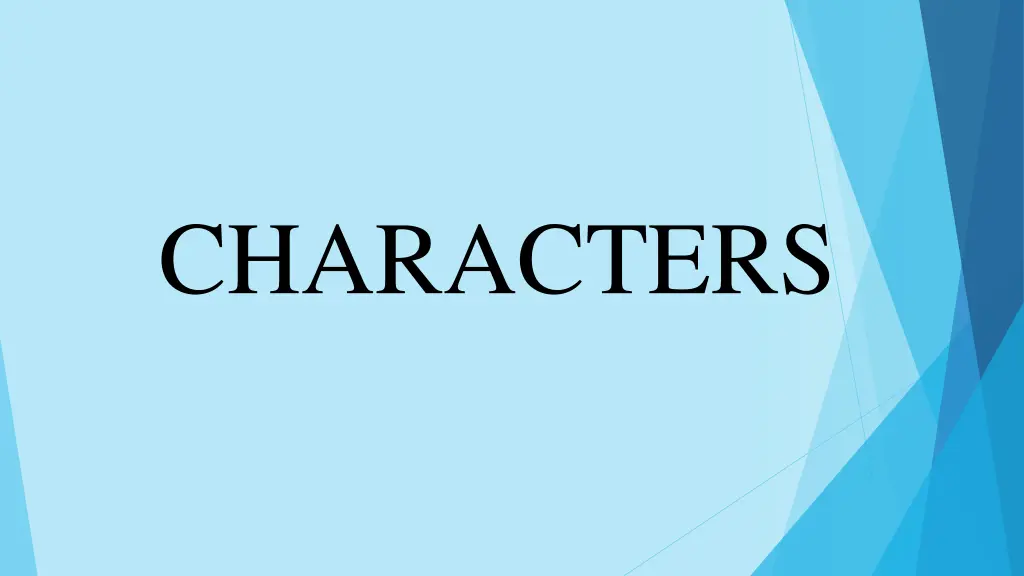 characters