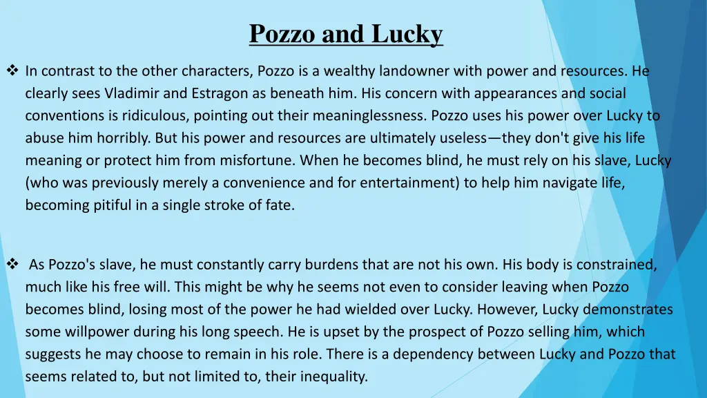 pozzo and lucky