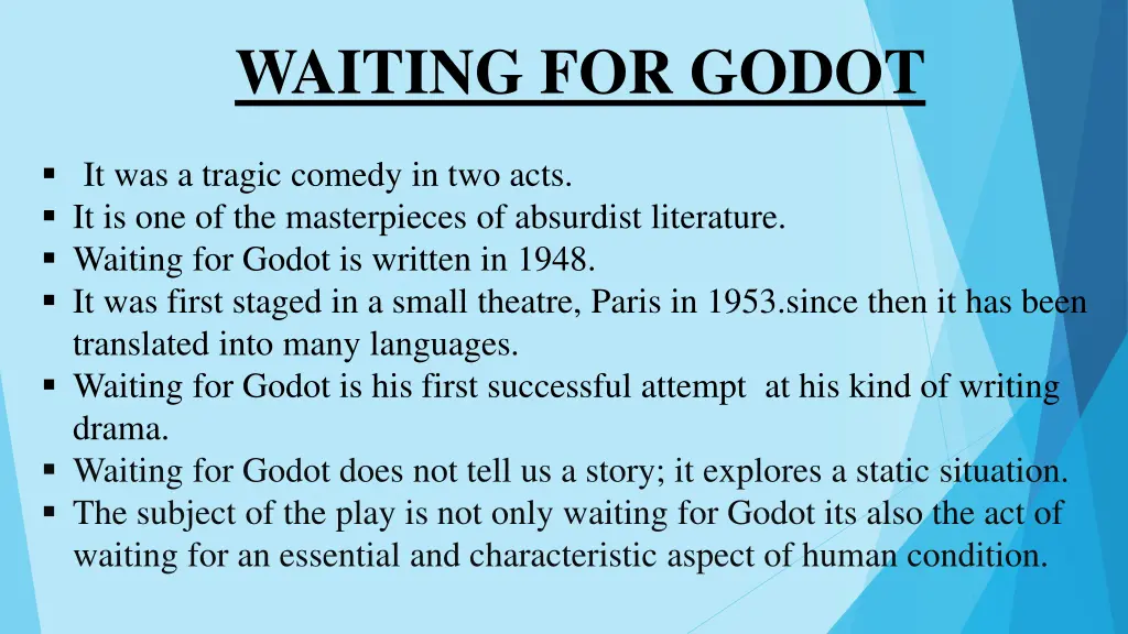 waiting for godot