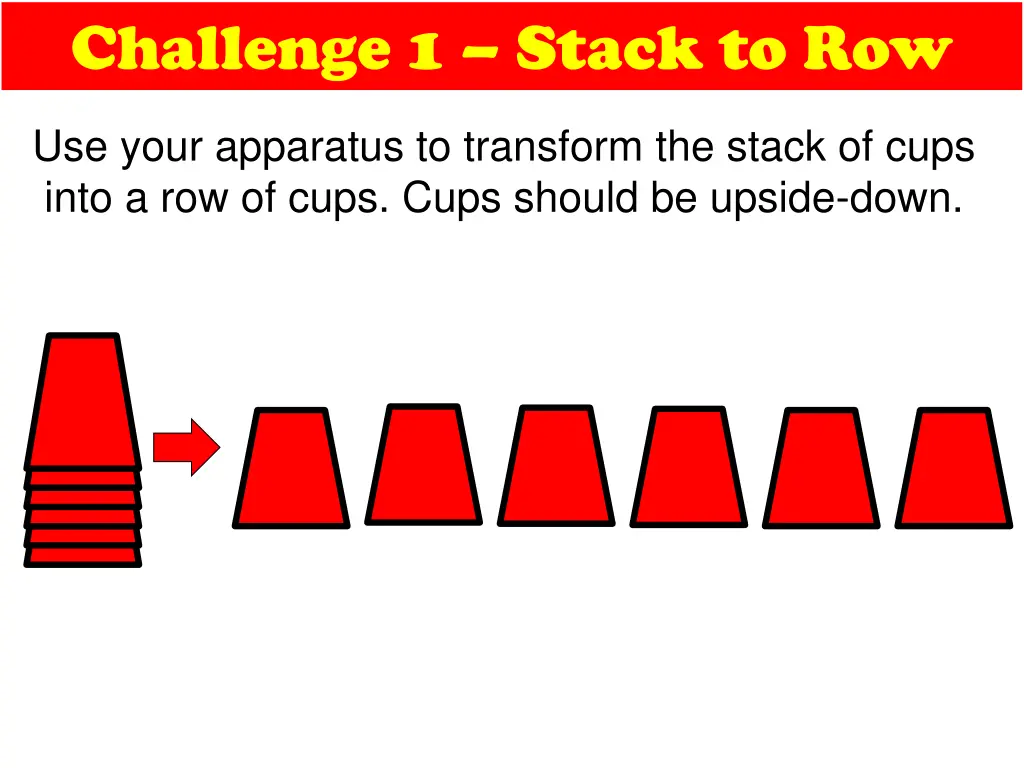 challenge 1 stack to row