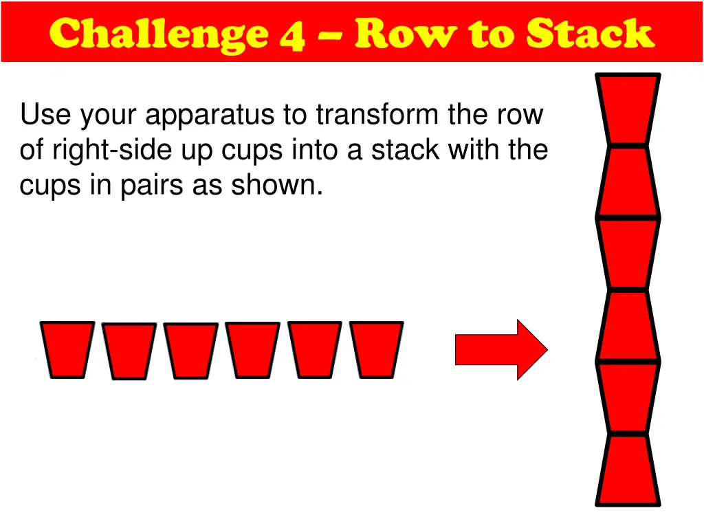 challenge 4 row to stack