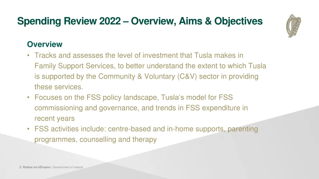 spending review 2022 overview aims objectives