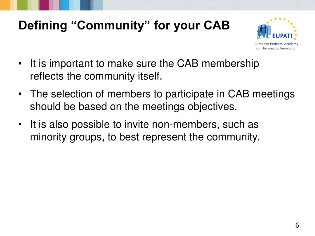 defining community for your cab