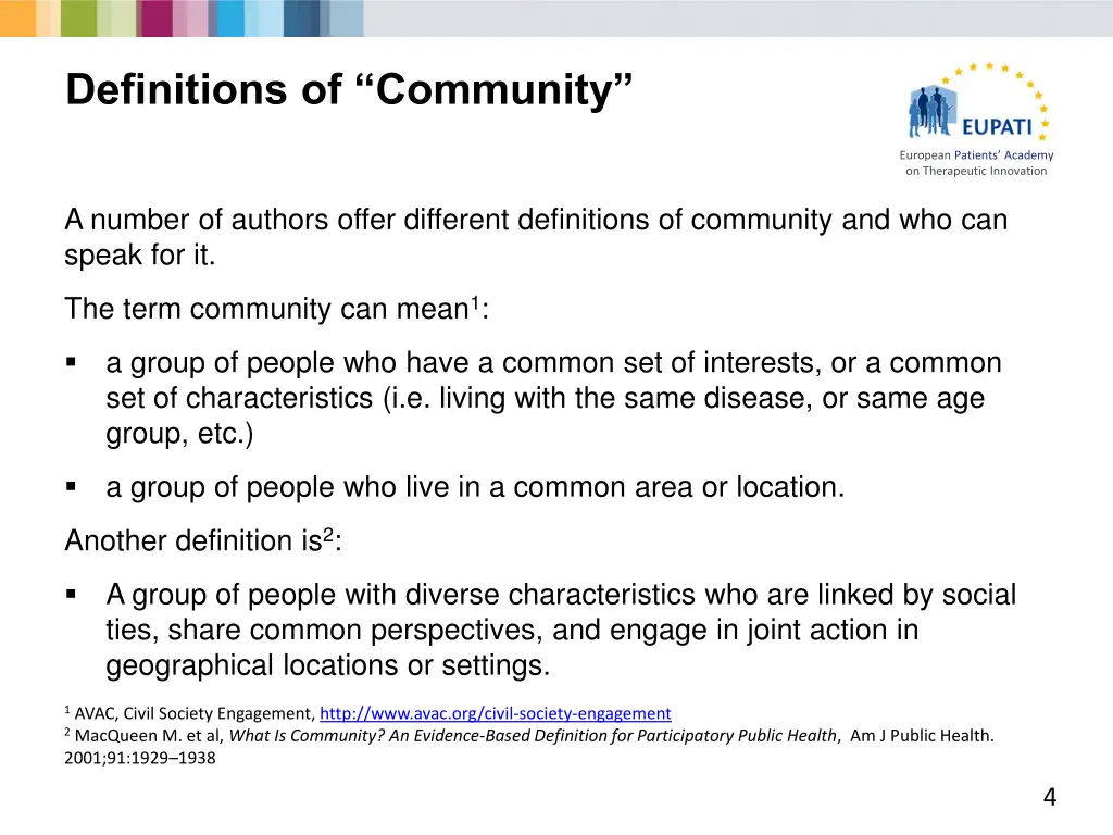 definitions of community