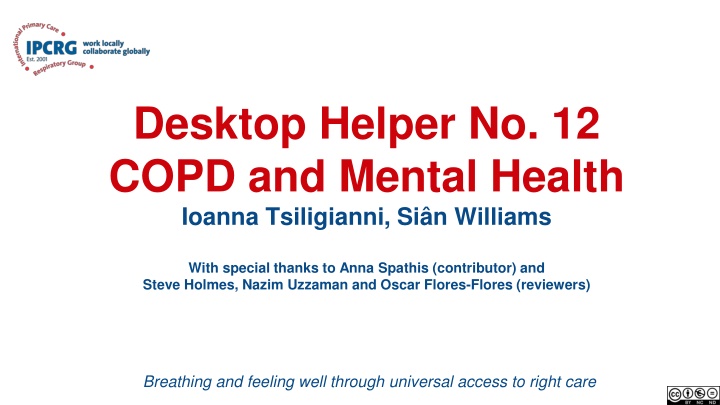 desktop helper no 12 copd and mental health