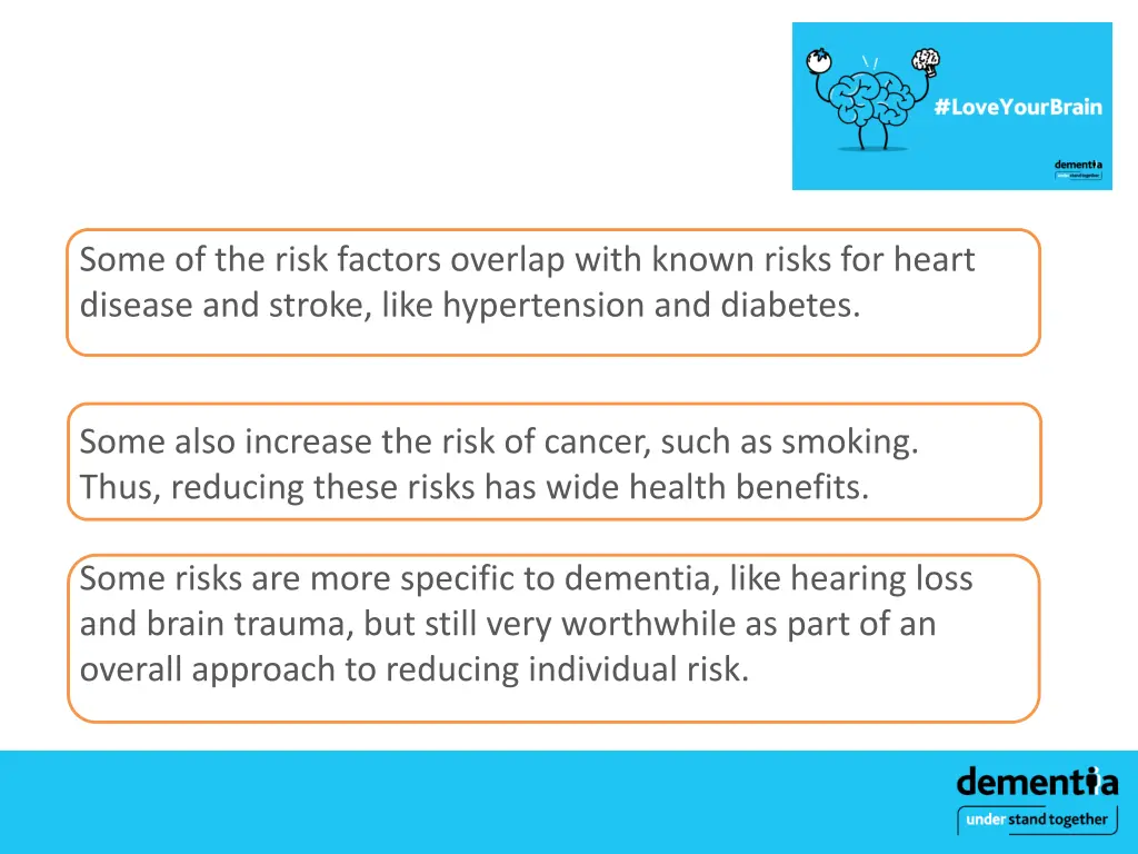 some of the risk factors overlap with known risks