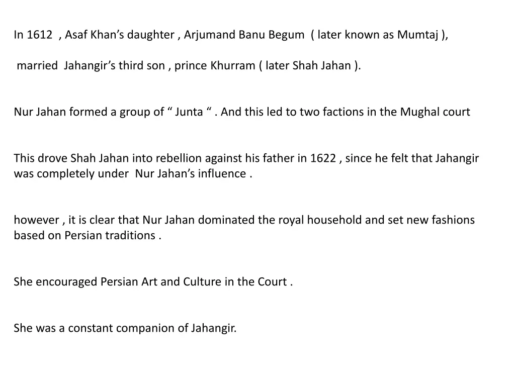 in 1612 asaf khan s daughter arjumand banu begum