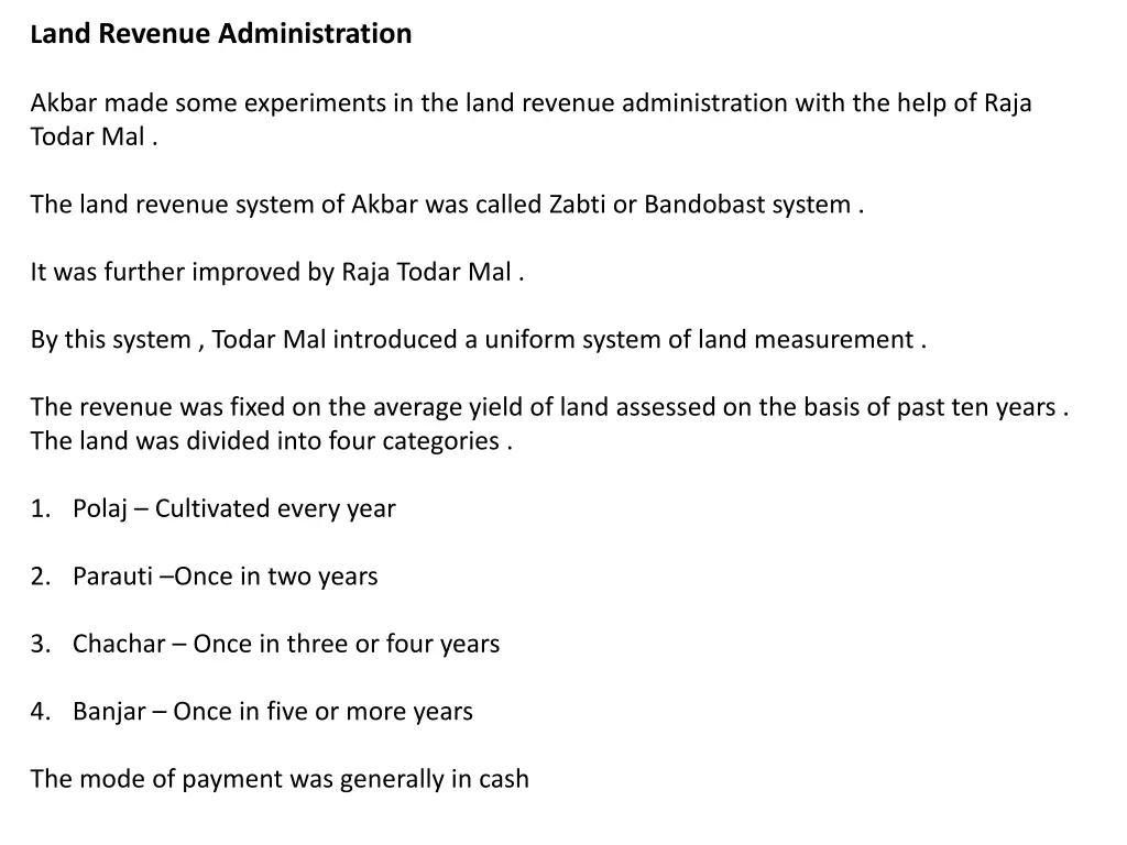 l and revenue administration