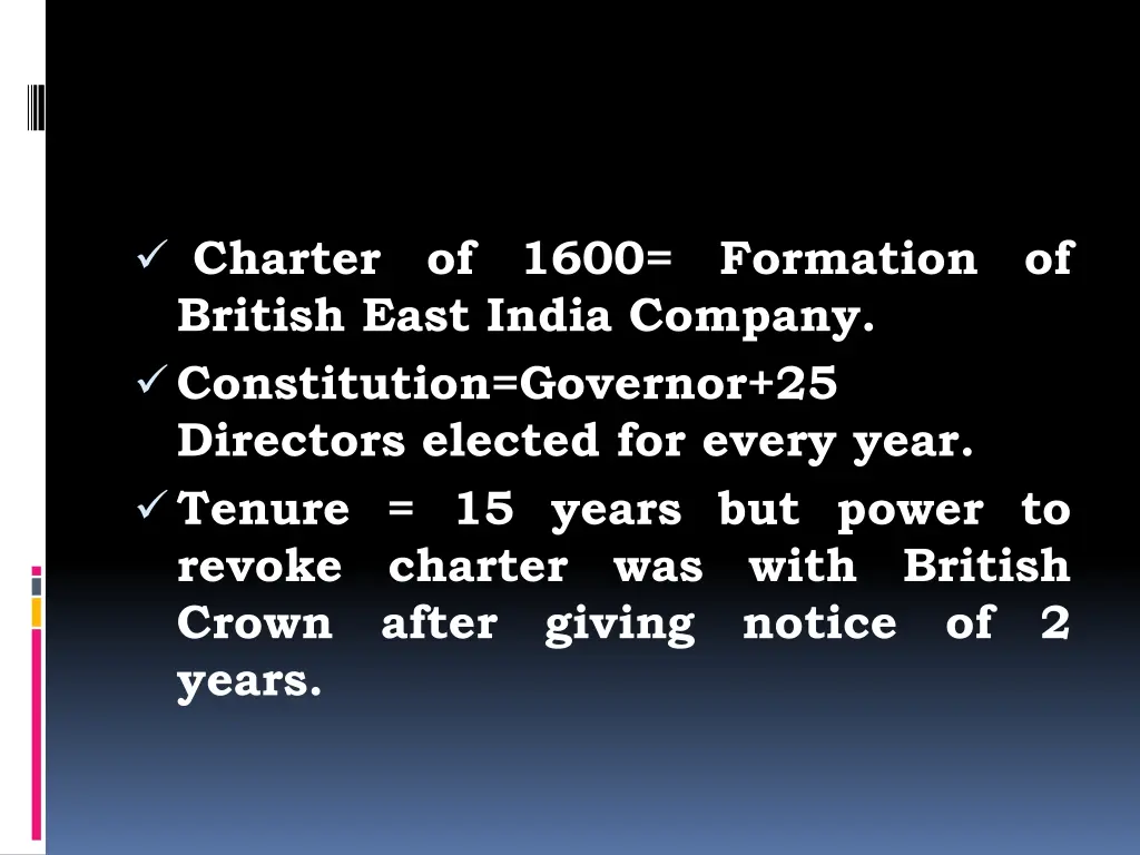 charter british east india company constitution